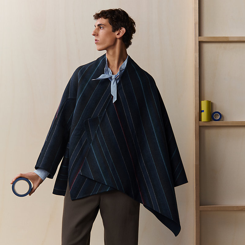 Single-sleeved reversible cape | Hermès Belgium